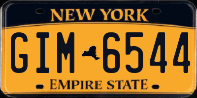 NY license plate GIM6544