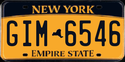 NY license plate GIM6546