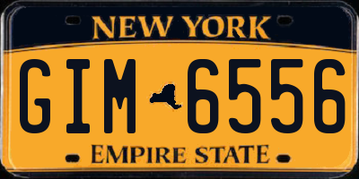 NY license plate GIM6556