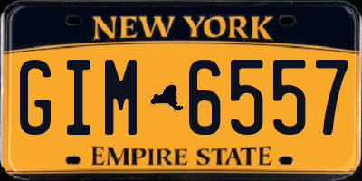 NY license plate GIM6557