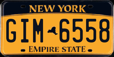 NY license plate GIM6558