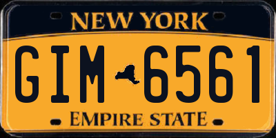 NY license plate GIM6561