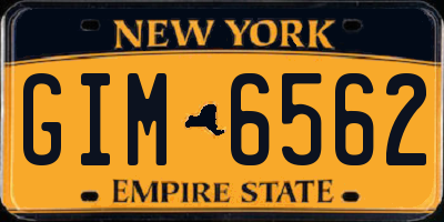 NY license plate GIM6562