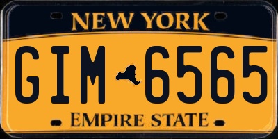NY license plate GIM6565