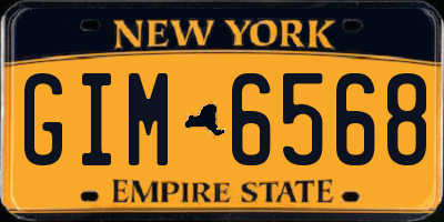 NY license plate GIM6568