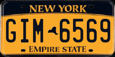 NY license plate GIM6569
