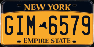 NY license plate GIM6579