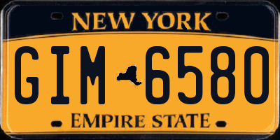 NY license plate GIM6580