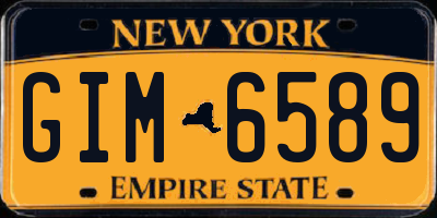 NY license plate GIM6589