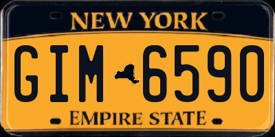 NY license plate GIM6590