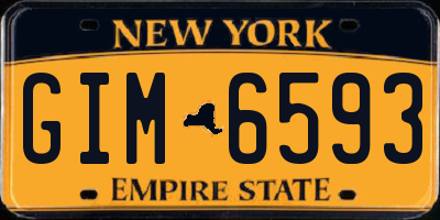 NY license plate GIM6593