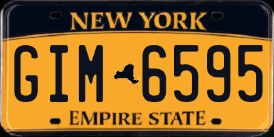 NY license plate GIM6595