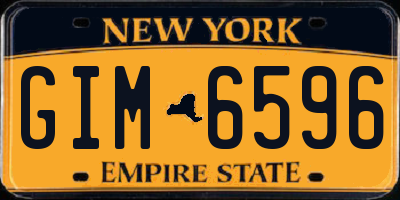 NY license plate GIM6596