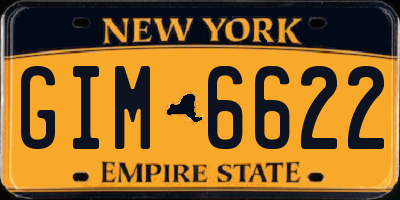 NY license plate GIM6622