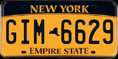 NY license plate GIM6629