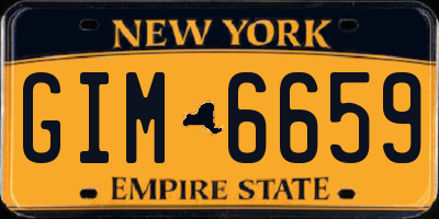 NY license plate GIM6659