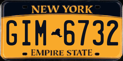 NY license plate GIM6732