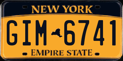 NY license plate GIM6741