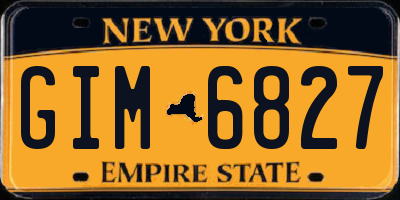 NY license plate GIM6827