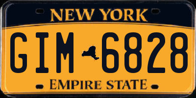 NY license plate GIM6828