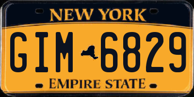 NY license plate GIM6829