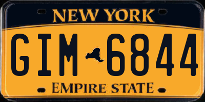 NY license plate GIM6844
