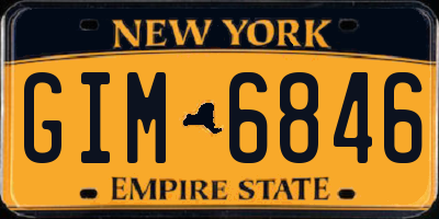 NY license plate GIM6846
