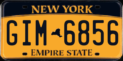 NY license plate GIM6856