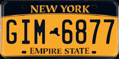 NY license plate GIM6877