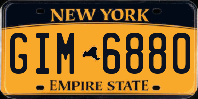 NY license plate GIM6880