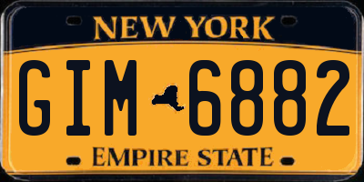 NY license plate GIM6882
