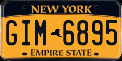 NY license plate GIM6895