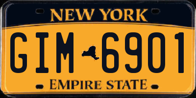 NY license plate GIM6901