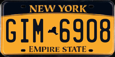 NY license plate GIM6908