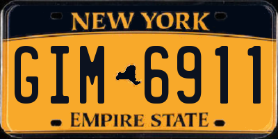 NY license plate GIM6911