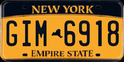 NY license plate GIM6918