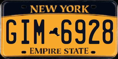 NY license plate GIM6928
