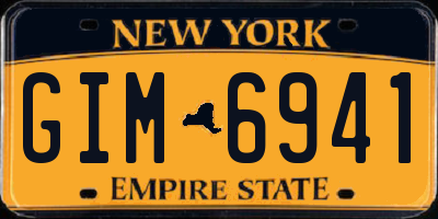 NY license plate GIM6941