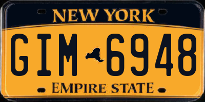 NY license plate GIM6948