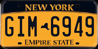 NY license plate GIM6949