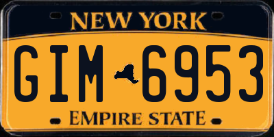 NY license plate GIM6953