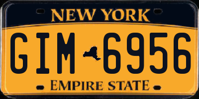 NY license plate GIM6956