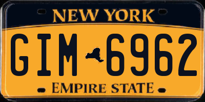 NY license plate GIM6962