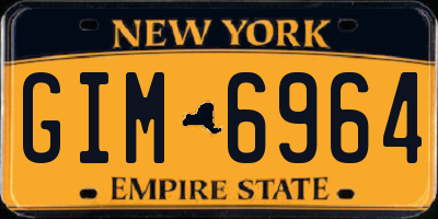 NY license plate GIM6964