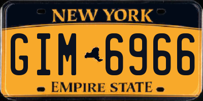 NY license plate GIM6966