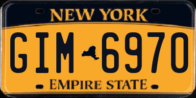 NY license plate GIM6970