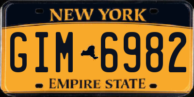 NY license plate GIM6982