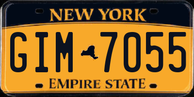 NY license plate GIM7055