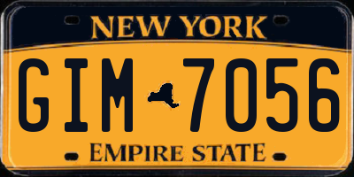 NY license plate GIM7056
