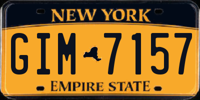 NY license plate GIM7157
